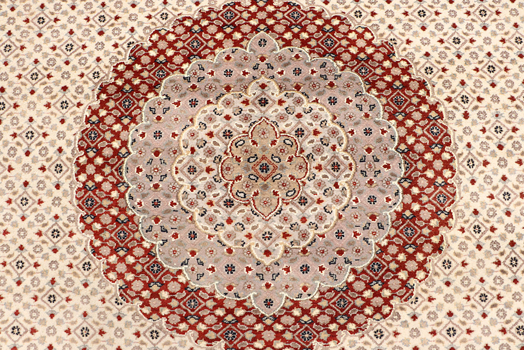 Blanched Almond Tabriz 7' 9 x 10' 11 - No. 68593 - ALRUG Rug Store