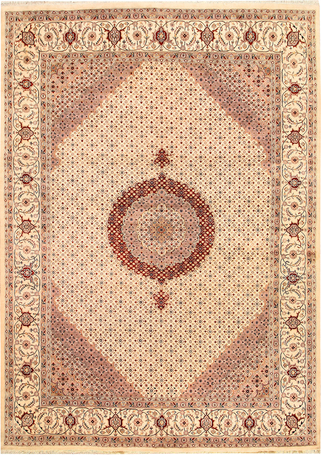Blanched Almond Tabriz 7' 9 x 10' 11 - No. 68593 - ALRUG Rug Store