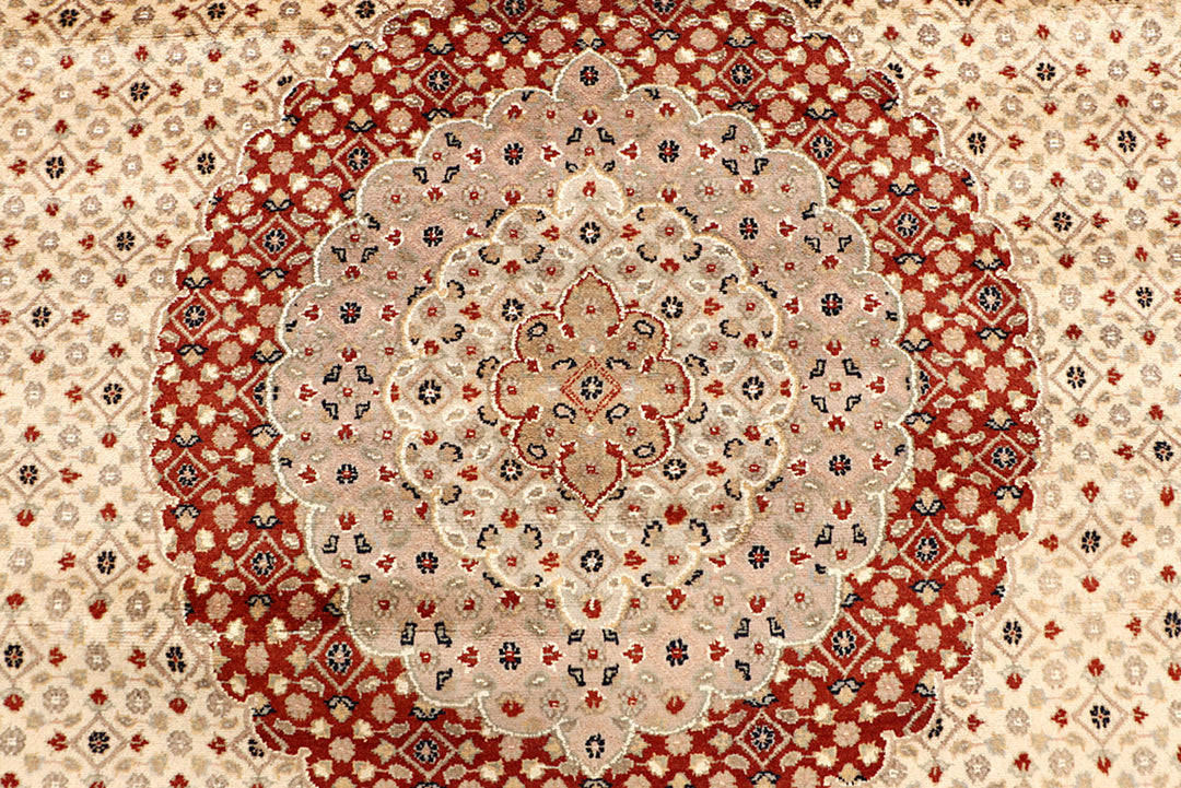 Blanched Almond Tabriz 7' 9 x 11' 3 - No. 68594 - ALRUG Rug Store