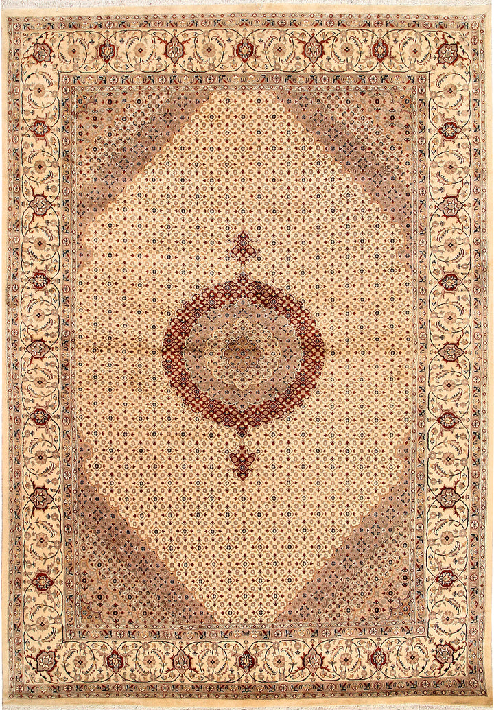 Blanched Almond Tabriz 7' 11 x 11' 4 - No. 68595 - ALRUG Rug Store