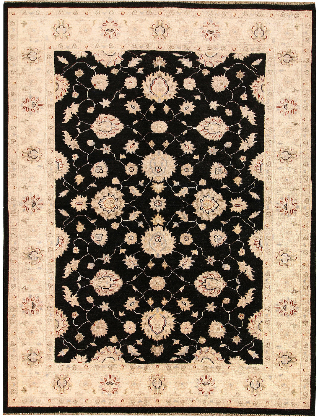 Black Ziegler 5' 6 x 7' 9 - No. 68602 - ALRUG Rug Store