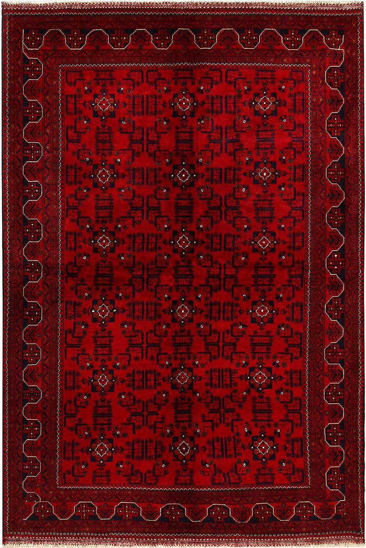 Dark Red Khal Mohammadi 6' 6 x 9' 6 - No. 68651 - ALRUG Rug Store