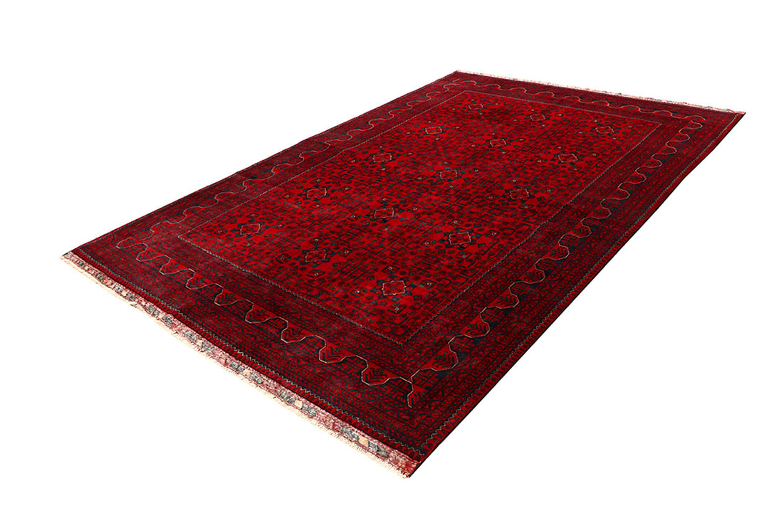 Dark Red Khal Mohammadi 6'  5" x 9'  6" - No. QA50053
