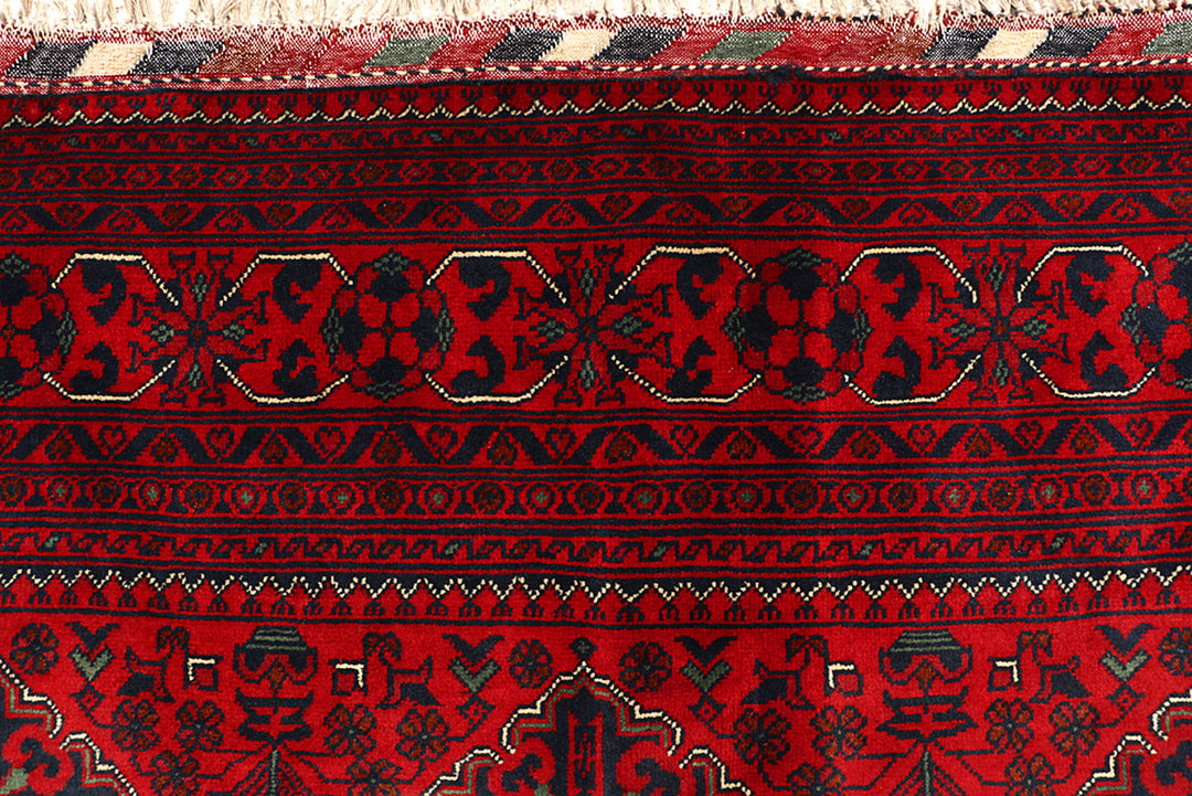 Dark Red Khal Mohammadi 6'  5" x 9'  6" - No. QA48297
