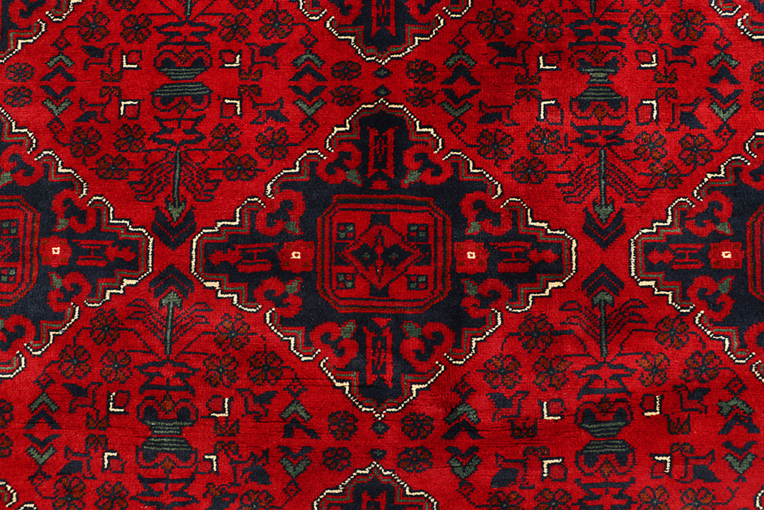 Dark Red Khal Mohammadi 6'  5" x 9'  6" - No. QA48297