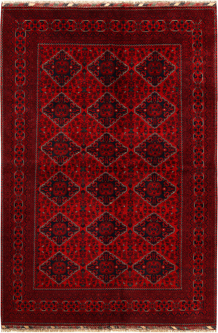 Dark Red Khal Mohammadi 6'  5" x 9'  6" - No. QA48297