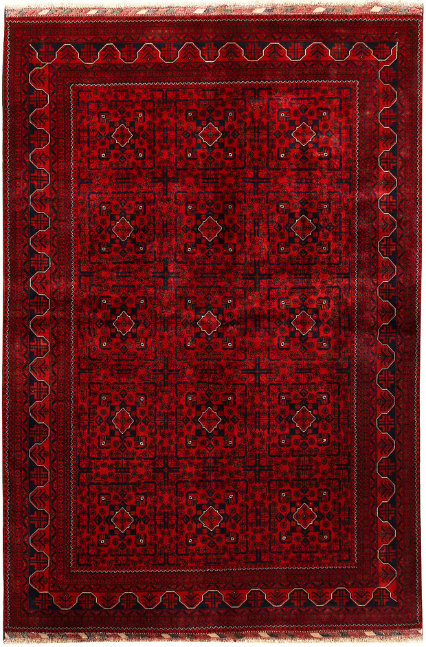 Dark Red Khal Mohammadi 6'  6" x 9'  8" - No. QA77631