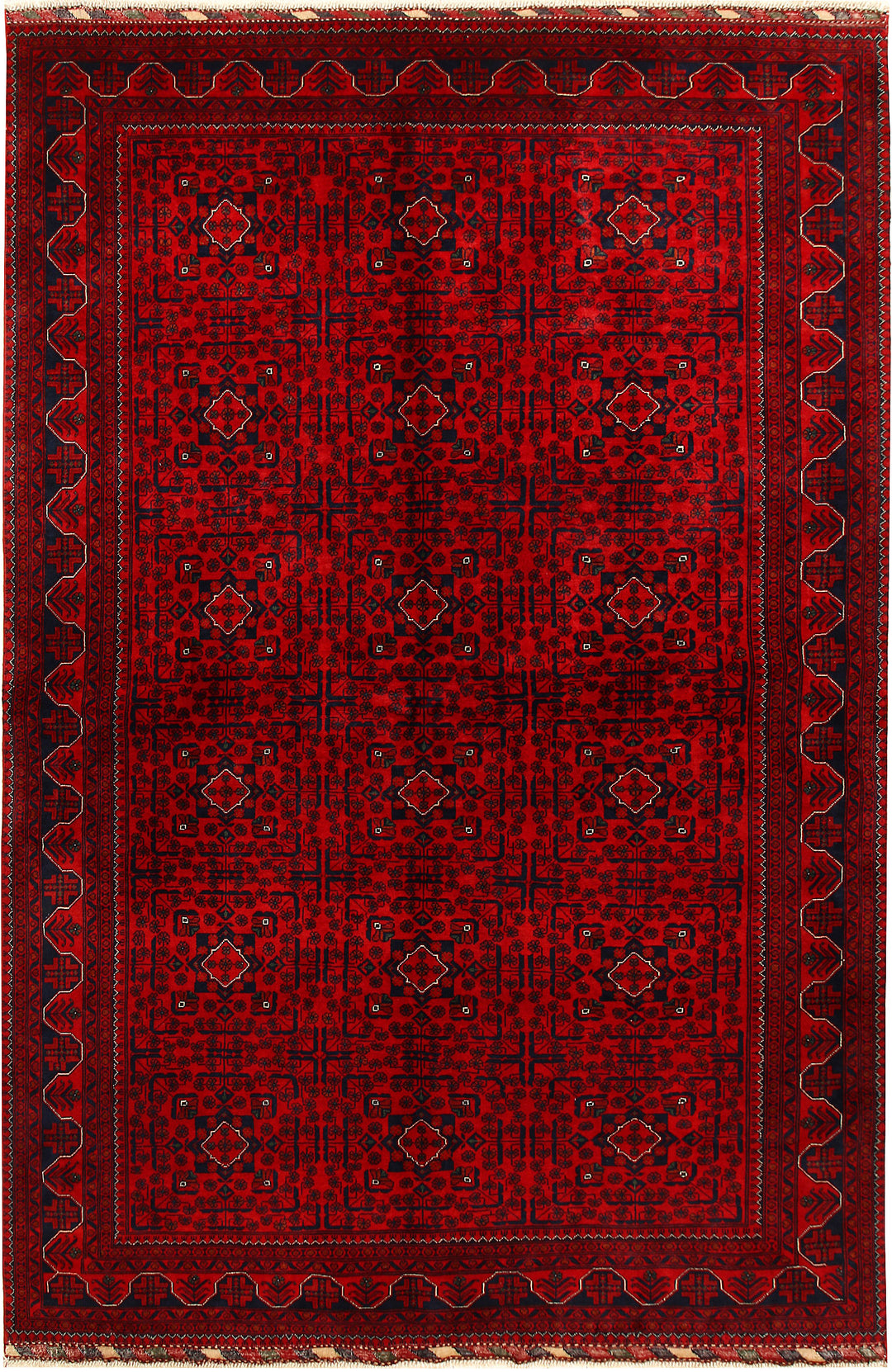 Dark Red Khal Mohammadi 6' 4 x 9' 6 - No. 68661 - ALRUG Rug Store