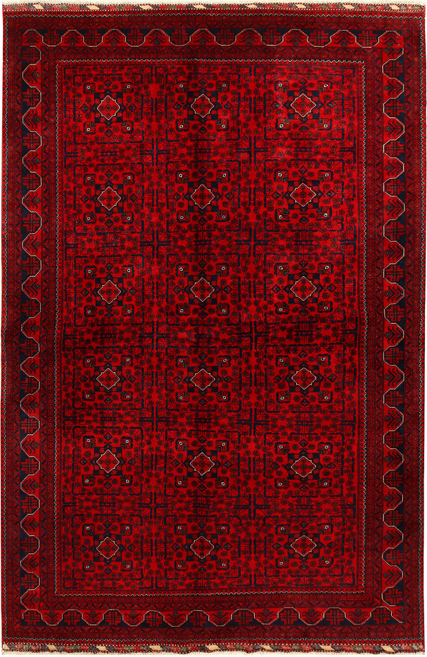 Dark Red Khal Mohammadi 6'  4" x 9'  6" - No. QA42906