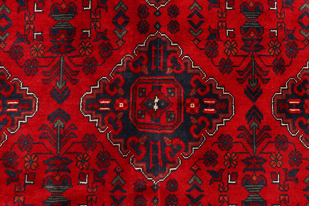 Dark Red Khal Mohammadi 6'  6" x 9'  4" - No. QA88853