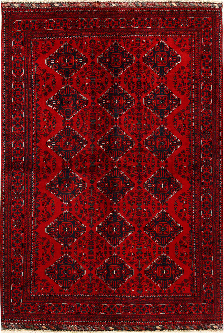 Dark Red Khal Mohammadi 6'  6" x 9'  4" - No. QA88853