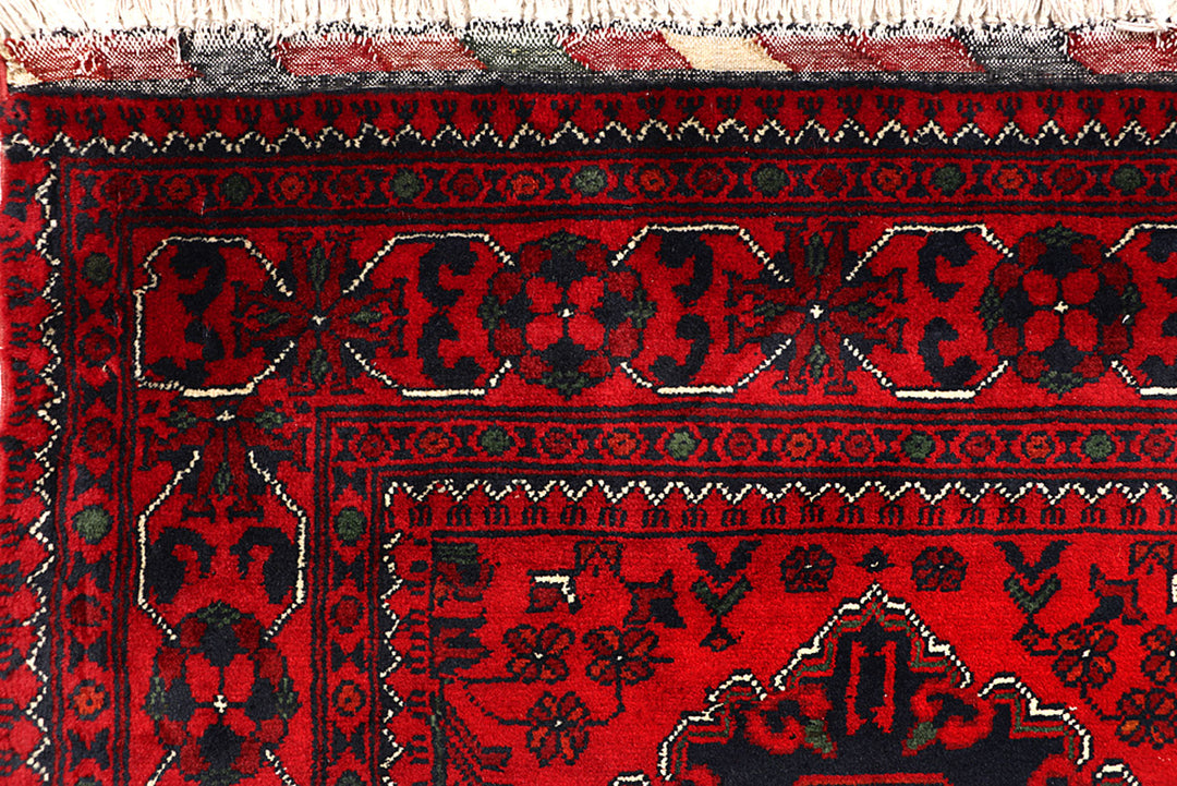 Dark Red Khal Mohammadi 3'  x" 9'  7" - No. QA82553