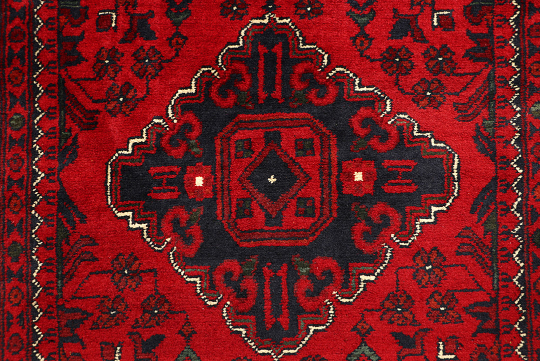 Dark Red Khal Mohammadi 3' x 9' 7 - No. 68670 - ALRUG Rug Store