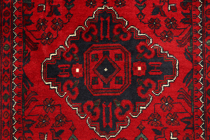 Dark Red Khal Mohammadi 3'  x" 9'  7" - No. QA82553