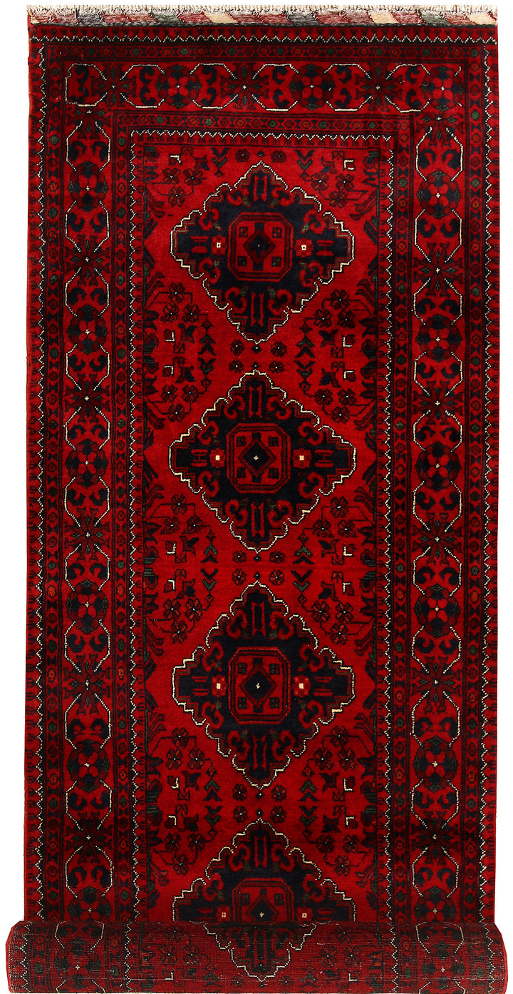 Dark Red Khal Mohammadi 3' x 9' 7 - No. 68670 - ALRUG Rug Store
