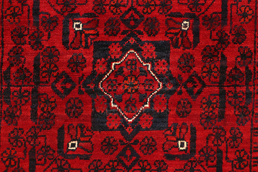 Dark Red Khal Mohammadi 2'  11" x 9'  8" - No. QA69513
