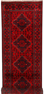Dark Red Khal Mohammadi 2'  7" x 9'  6" - No. QA84224