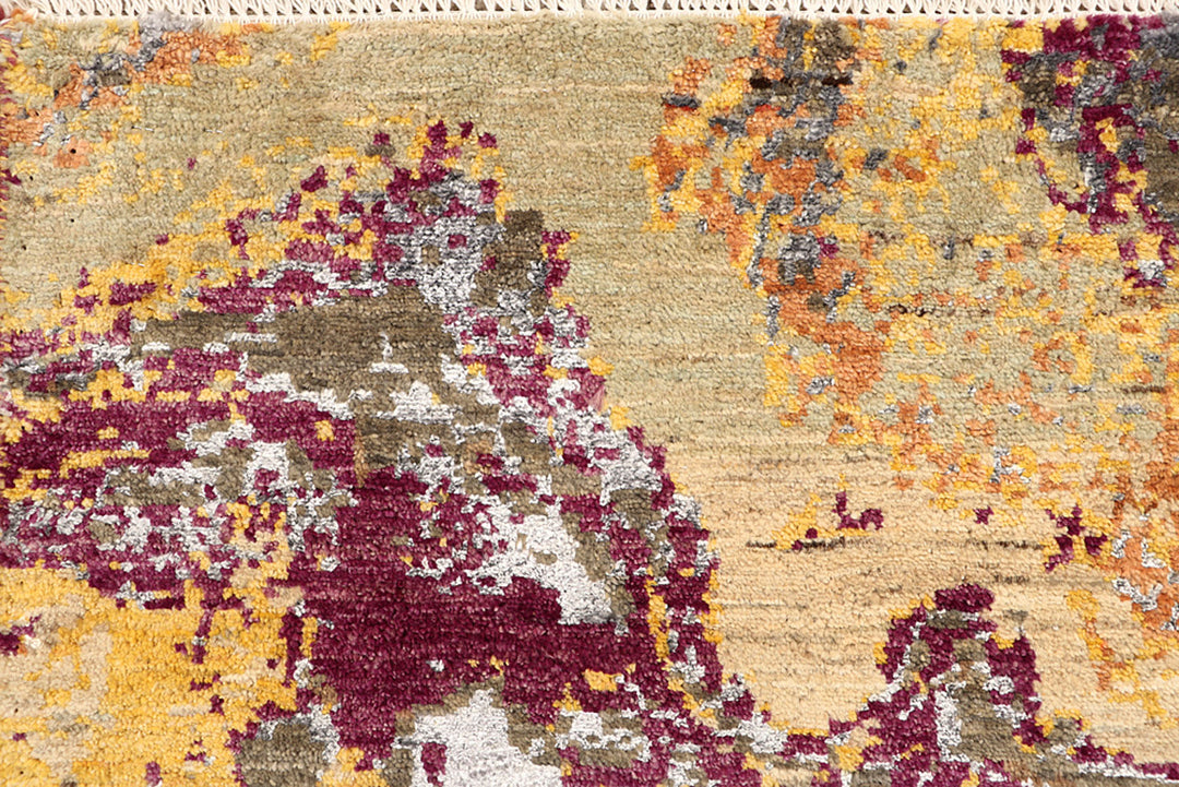 Multi Colored Abstract 4'  1" x 6' " - No. QA94411