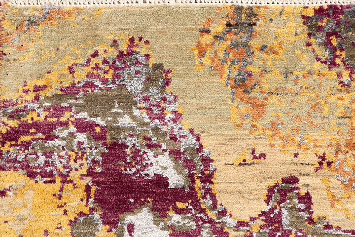 Multi Colored Abstract 4'  1" x 6' " - No. QA94411