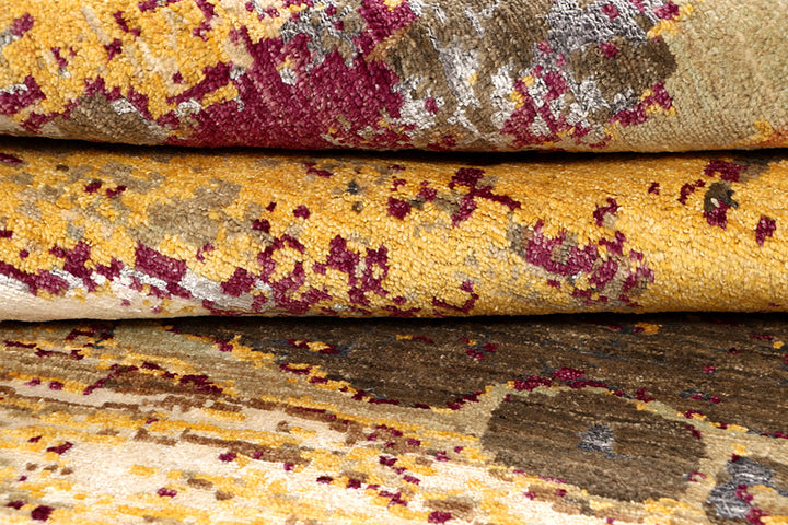 Multi Colored Abstract 4'  1" x 6' " - No. QA94411