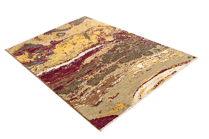 Multi Colored Abstract 4'  1" x 6' " - No. QA94411