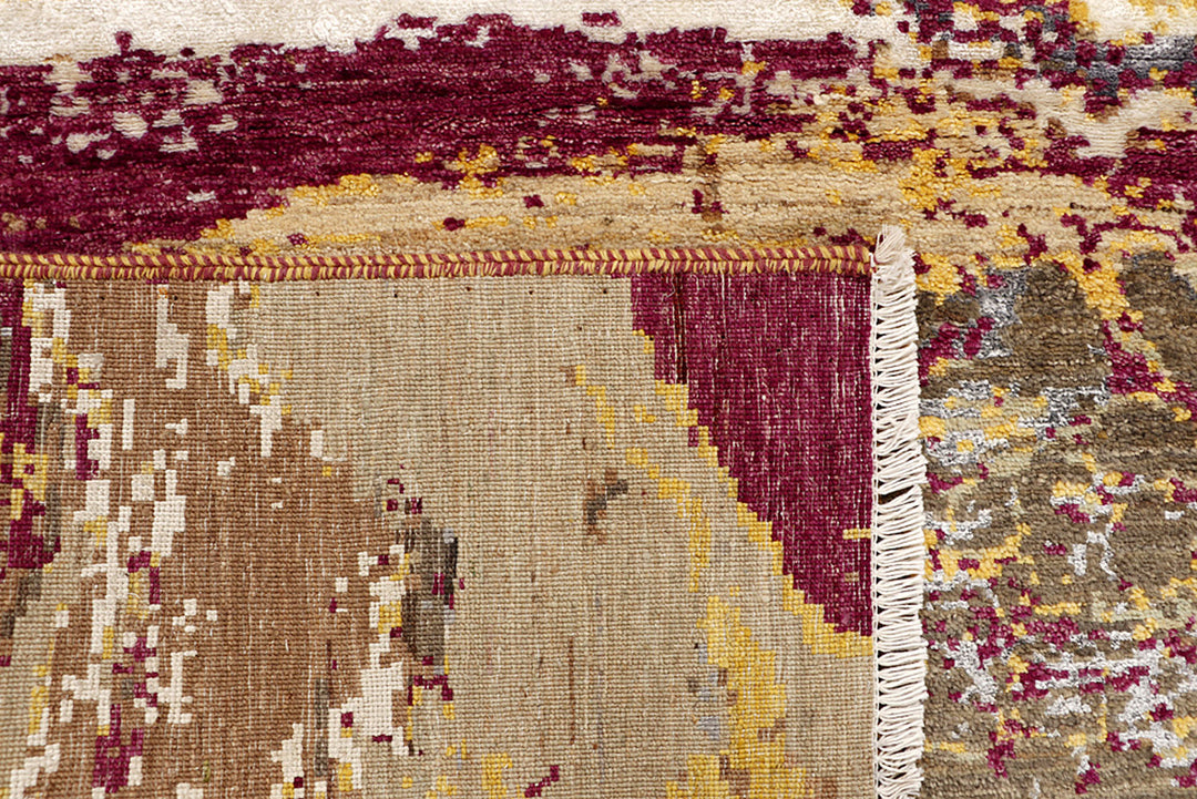 Multi Colored Abstract 4'  1" x 6' " - No. QA94411