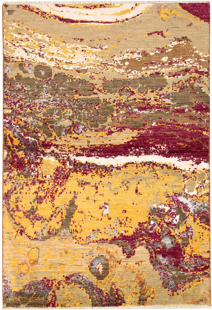 Multi Colored Abstract 4'  1" x 6' " - No. QA94411