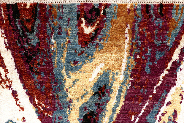 Multi Colored Abstract 4' x 6' 2 - No. 68689 - ALRUG Rug Store