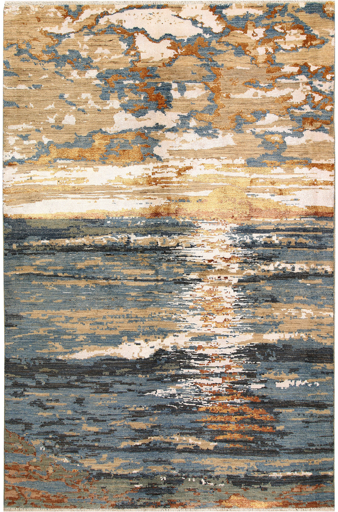 Multi Colored Abstract 6' 3 x 9' 6 - No. 68691 - ALRUG Rug Store