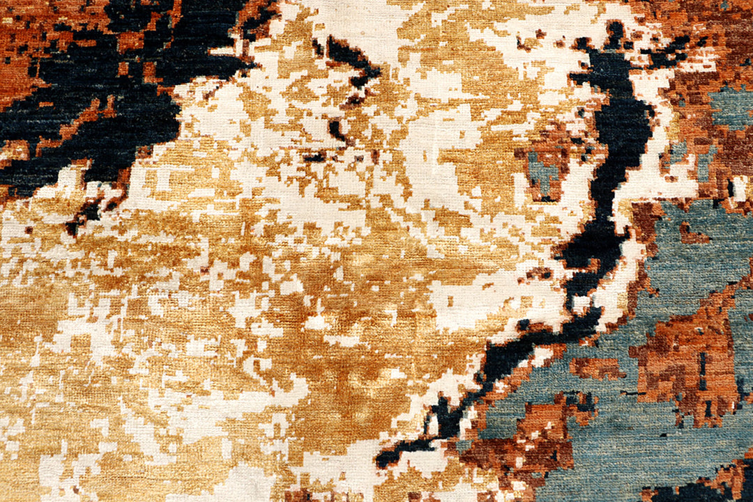 Multi Colored Abstract 7' 10 x 10' 3 - No. 68692 - ALRUG Rug Store