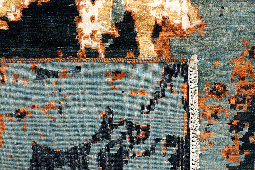 Multi Colored Abstract 7' 10 x 10' 3 - No. 68692 - ALRUG Rug Store