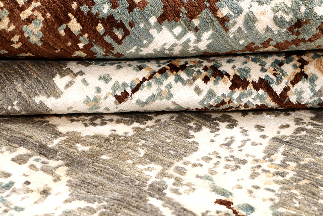 Multi Colored Abstract 7'  11" x 10' " - No. QA12298