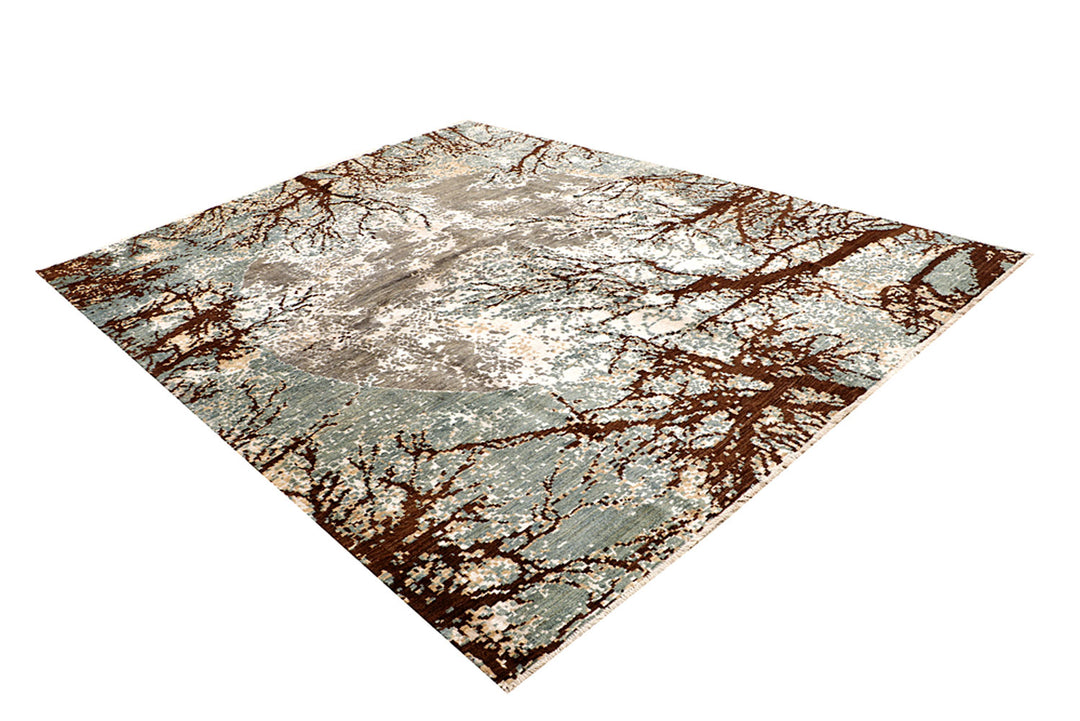 Multi Colored Abstract 7' 11 x 10' - No. 68693 - ALRUG Rug Store