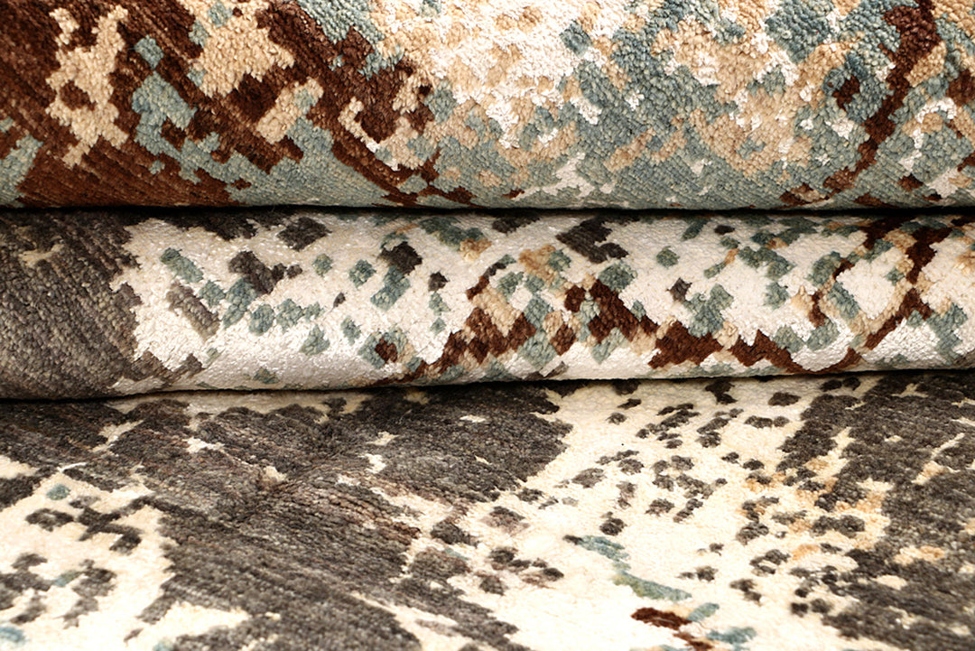 Multi Colored Abstract 7'  11" x 10'  2" - No. QA74446