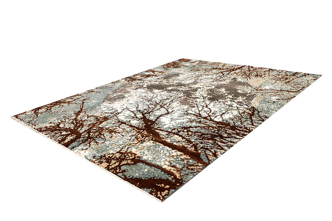 Multi Colored Abstract 7' 11 x 10' 2 - No. 68694 - ALRUG Rug Store