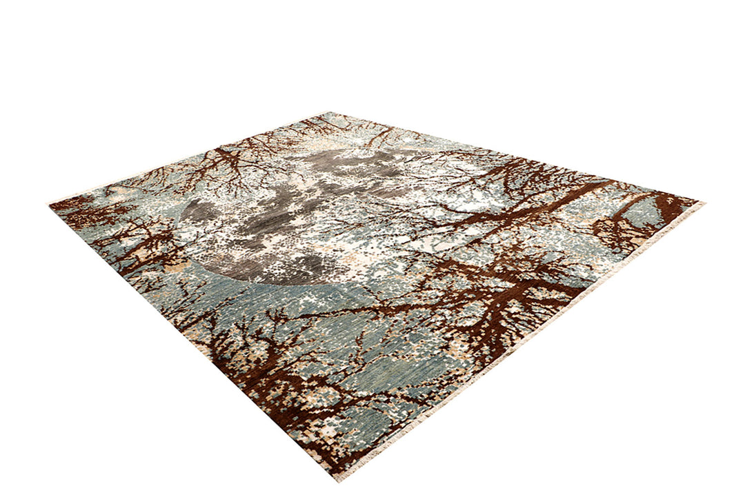 Multi Colored Abstract 7' 11 x 10' 2 - No. 68694 - ALRUG Rug Store