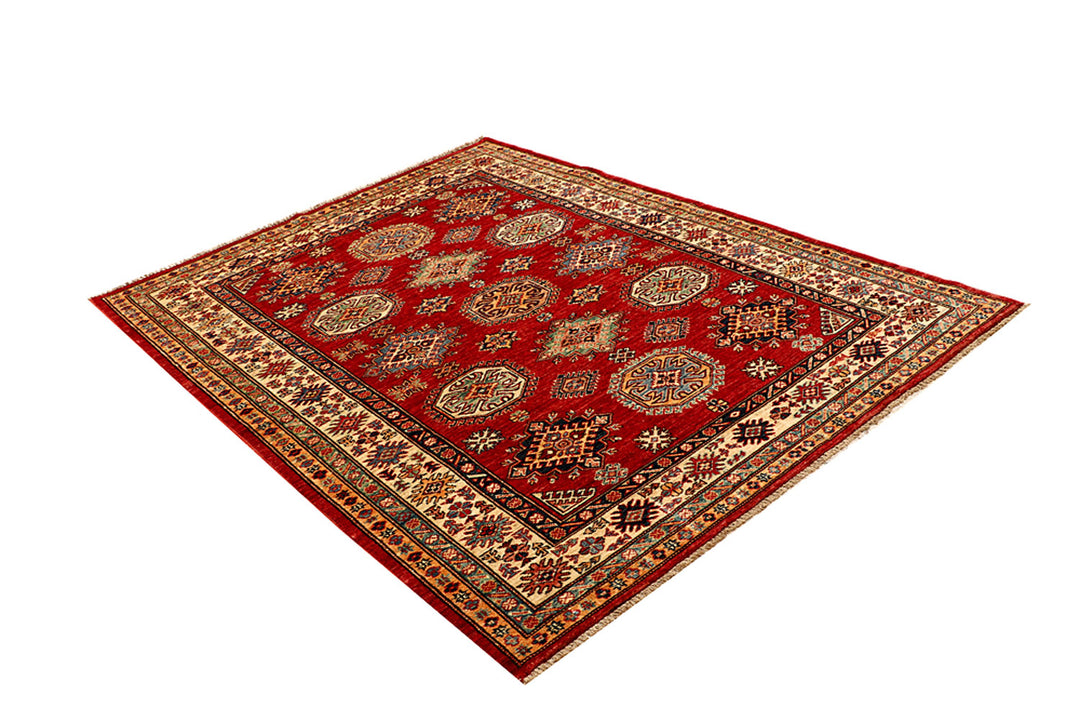 Firebrick Kazak 5' x 6' 6 - No. 68698 - ALRUG Rug Store