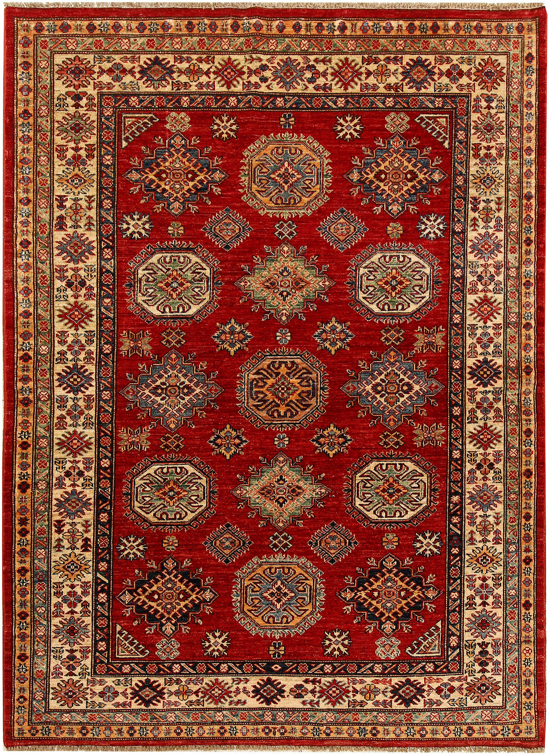 Firebrick Kazak 5' x 6' 6 - No. 68698 - ALRUG Rug Store