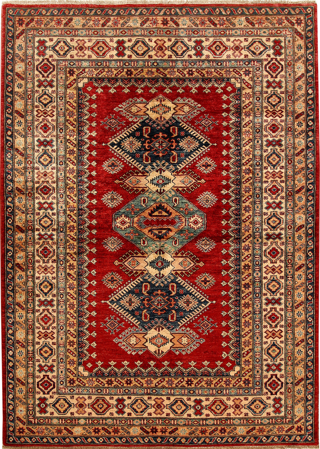 Firebrick Kazak 5' 7 x 7' 9 - No. 68700 - ALRUG Rug Store