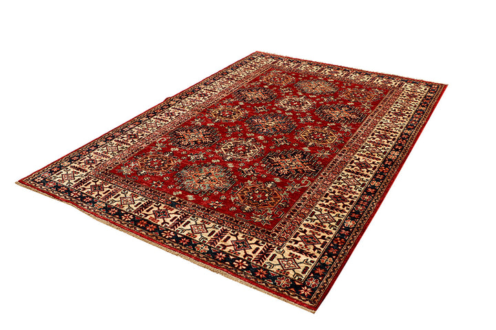 Dark Red Kazak 5' 7 x 8' - No. 68702 - ALRUG Rug Store