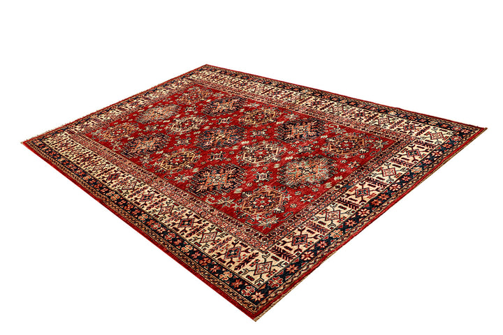 Dark Red Kazak 5' 7 x 8' - No. 68702 - ALRUG Rug Store