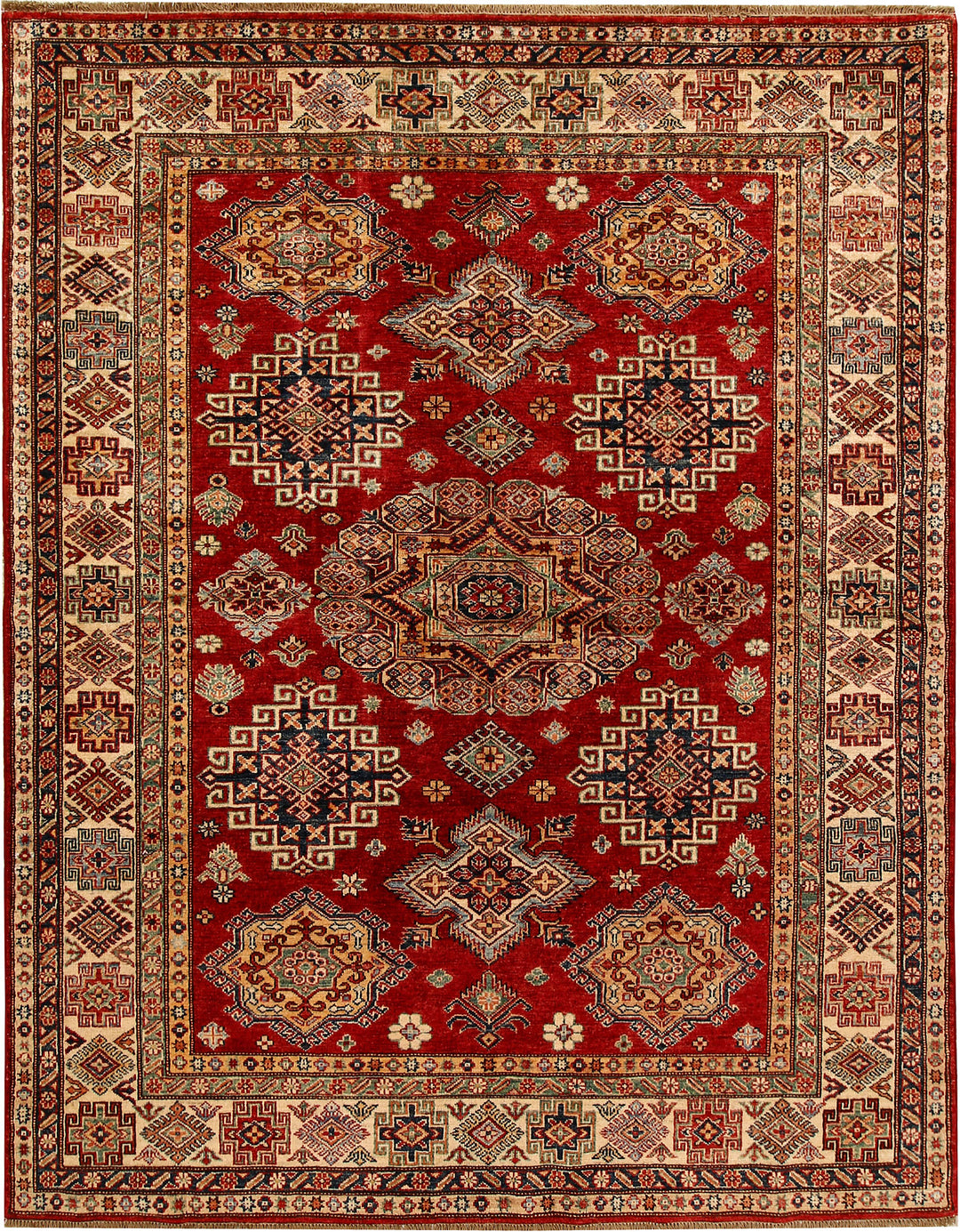 Firebrick Kazak 5' 5 x 7' 1 - No. 68704 - ALRUG Rug Store
