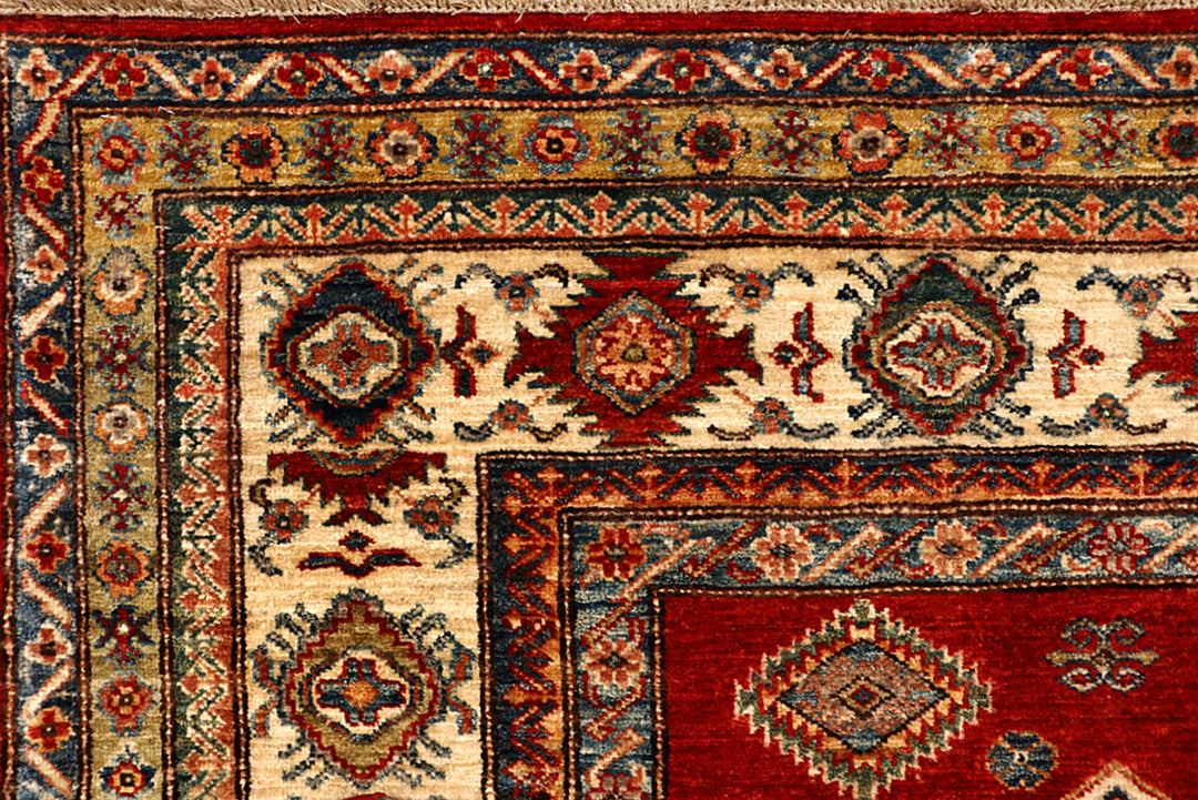 Dark Red Kazak 6' 7 x 9' 1 - No. 68705 - ALRUG Rug Store