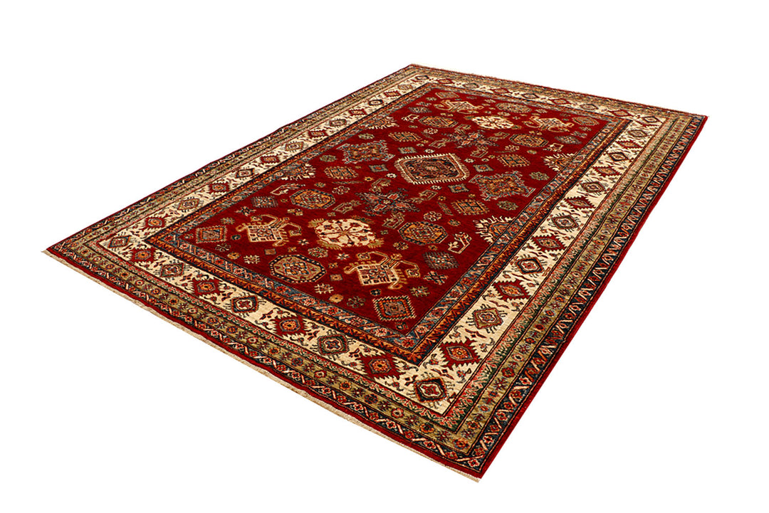 Dark Red Kazak 6' 7 x 9' 1 - No. 68705 - ALRUG Rug Store