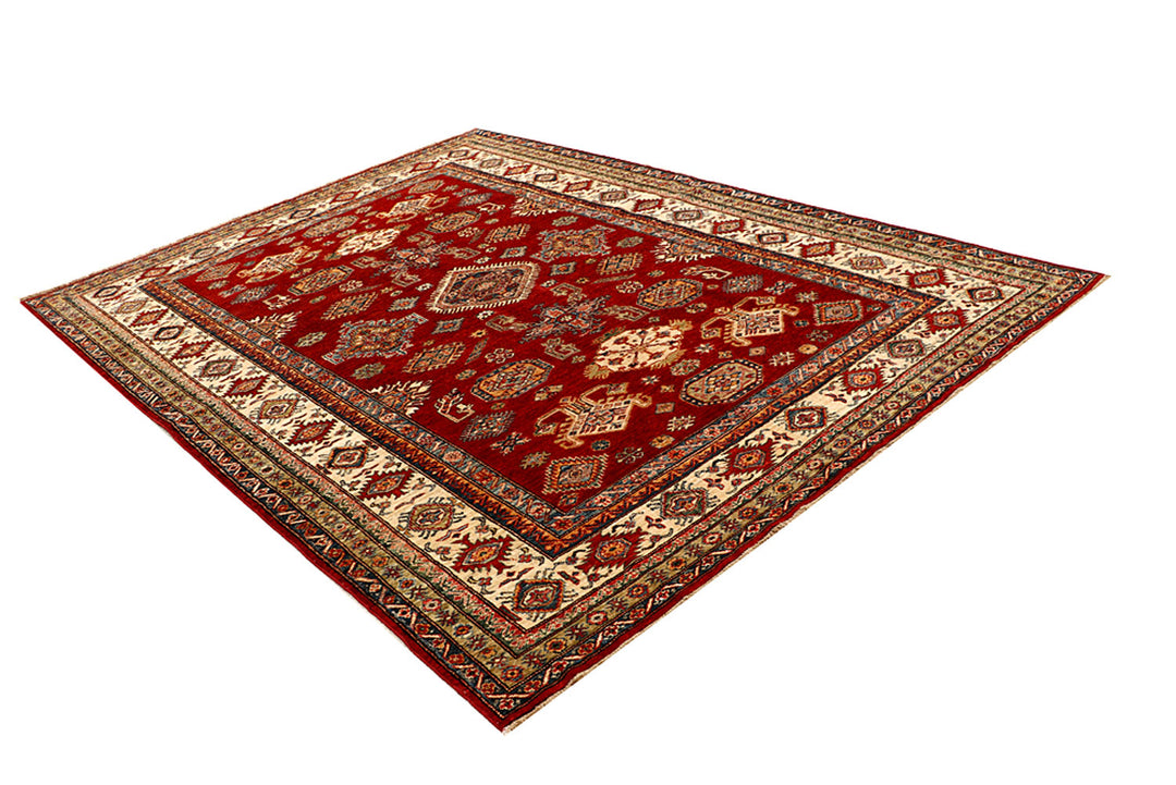 Dark Red Kazak 6' 7 x 9' 1 - No. 68705 - ALRUG Rug Store