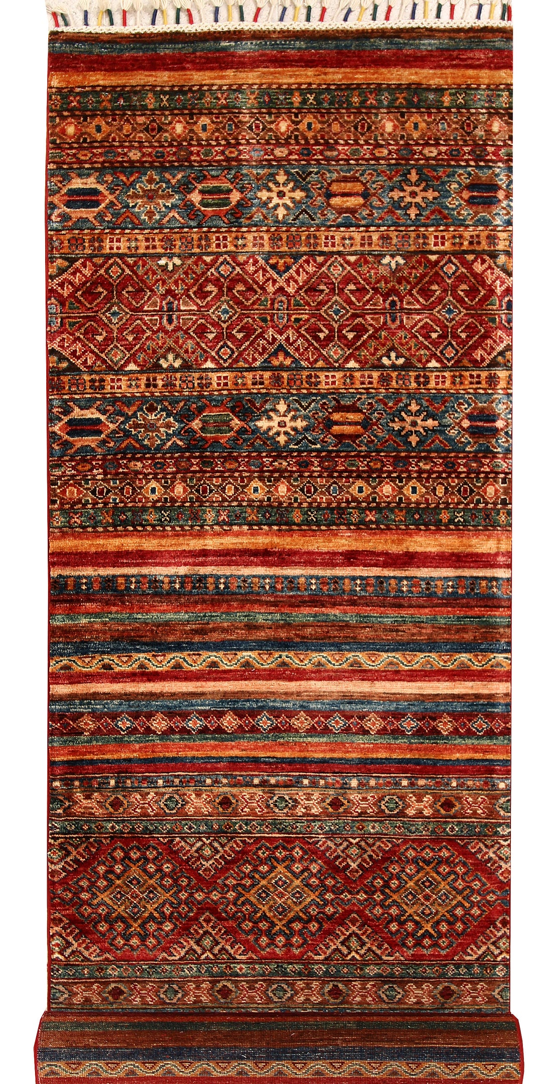 Multi Colored Kazak 2' 8 x 9' 11 - No. 68712 - ALRUG Rug Store