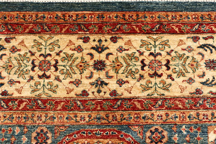 Cadet Blue Mamluk 6' 6 x 9' 5 - No. 68714 - ALRUG Rug Store