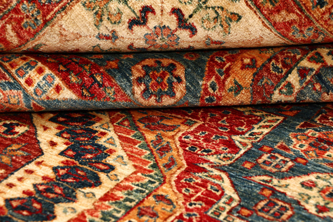 Cadet Blue Mamluk 6' 6 x 9' 5 - No. 68714 - ALRUG Rug Store