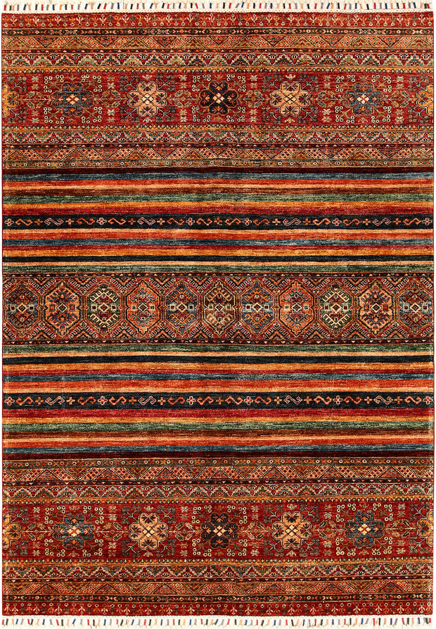 Multi Colored Kazak 5' 11 x 8' 2 - No. 68716 - ALRUG Rug Store