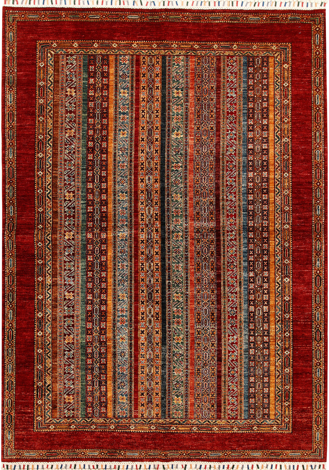 Multi Colored Shawl 5' 9 x 8' - No. 68717 - ALRUG Rug Store